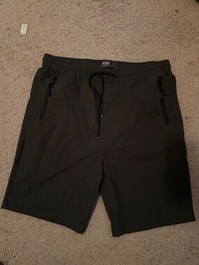 Nomad Men's olive Green Athletic Drawstring Shorts